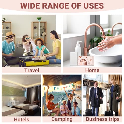 Kacctyen 200 Pcs Mini Hotel Soap Bars Rainbow Travel Size
