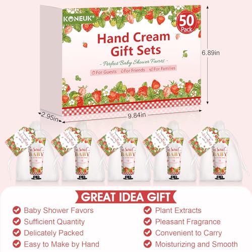 50 Pack Strawberry Hand Cream Gift Sets