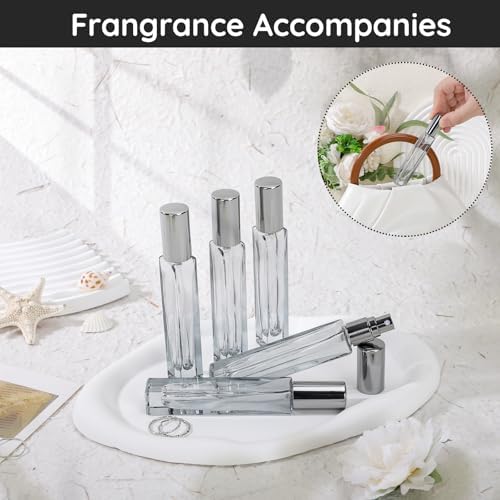 Segbeauty 10pc Mini Glass Spray Bottles 10ml Refillable