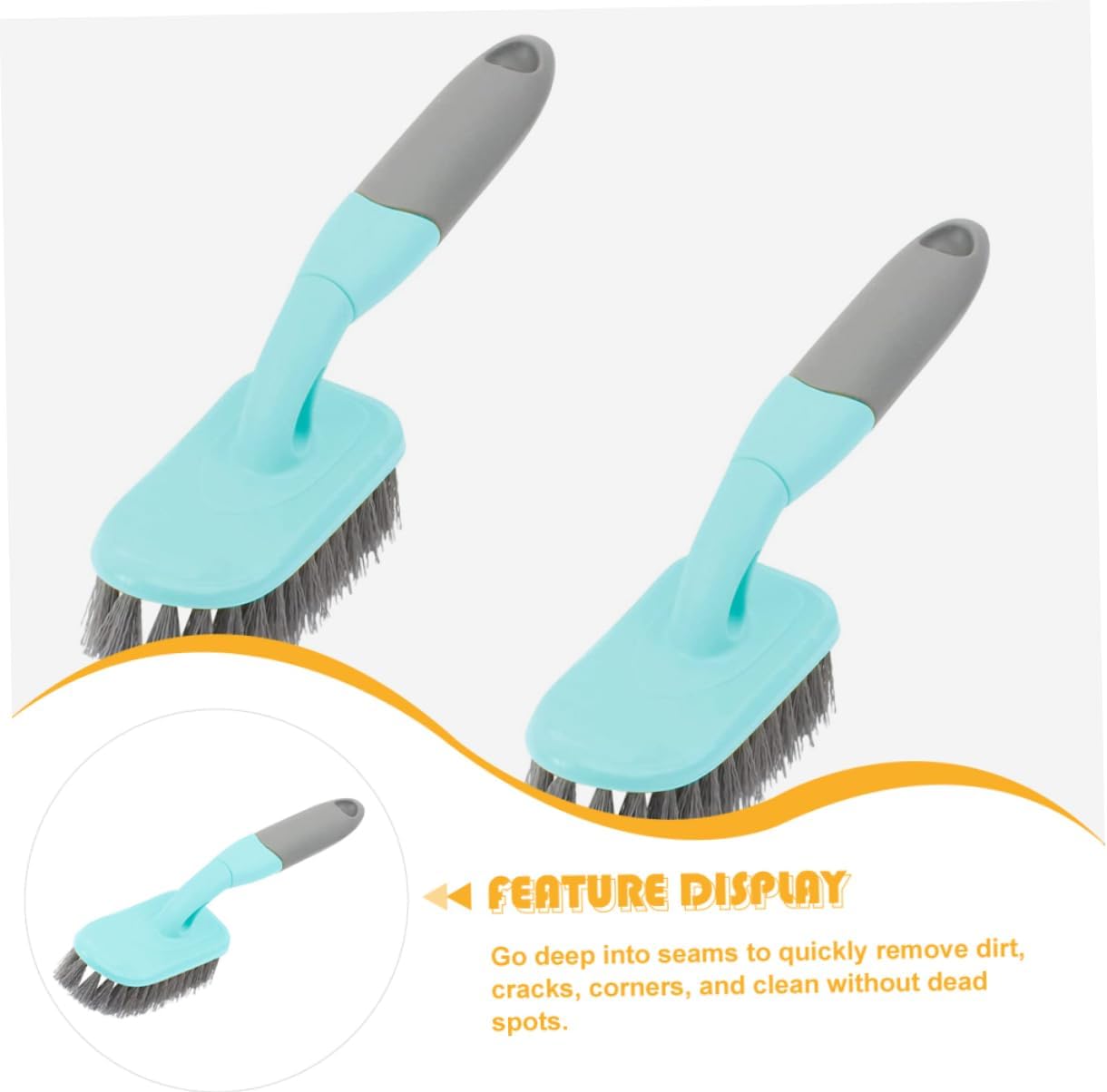 Plastic Floor Brush for Deep Cleaning Gaps and Tiles