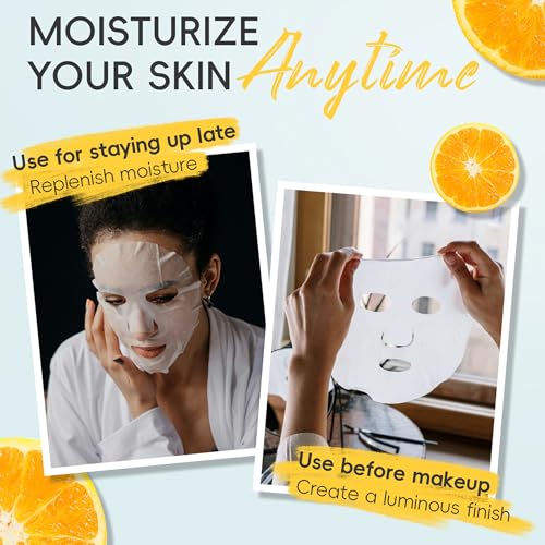 18 Pack Collagen Face Masks for Hydration and Skin Care