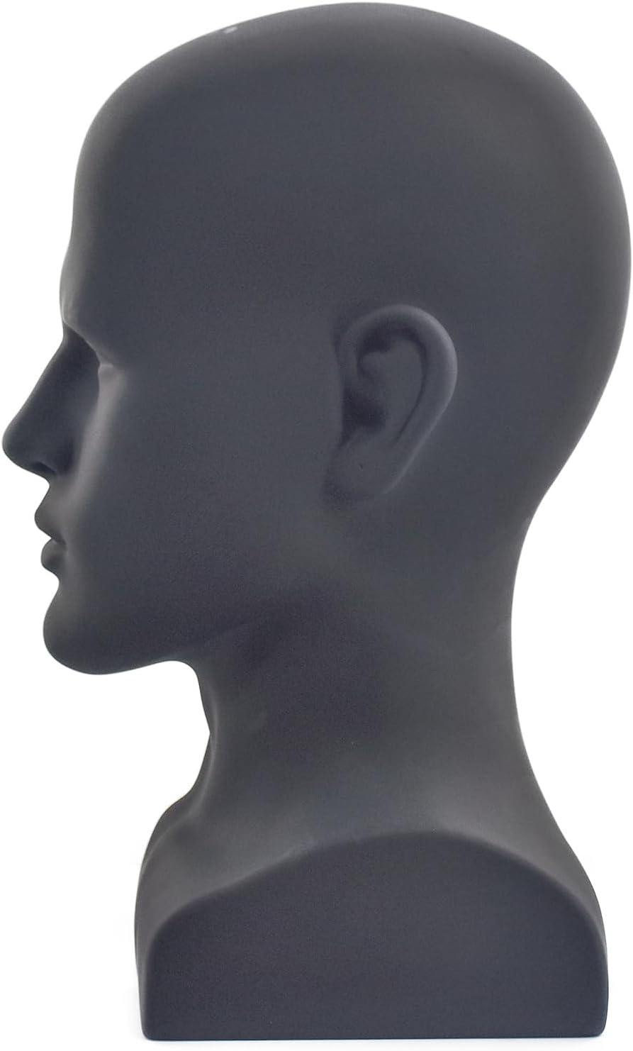 PVC Mannequin Head Black Male Display Dummy Stand 1