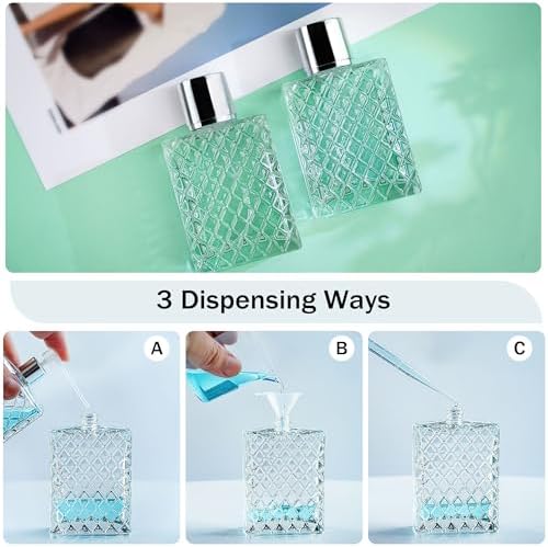 YU FENG 2 Pack Refillable Glass Spray Bottles