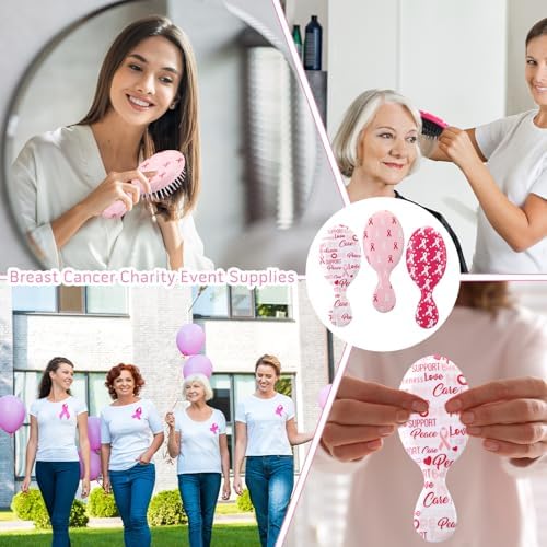 24 Piece Breast Cancer Awareness Gift Set with Pink Ribbon Hairbrush