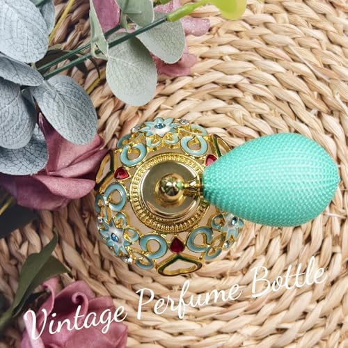 Small Vintage Perfume Bottle 50ml Refillable Atomizer