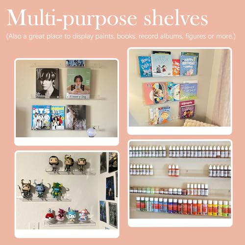 FEMELI Nail Polish Wall Rack 6 Shelves 15 Inch