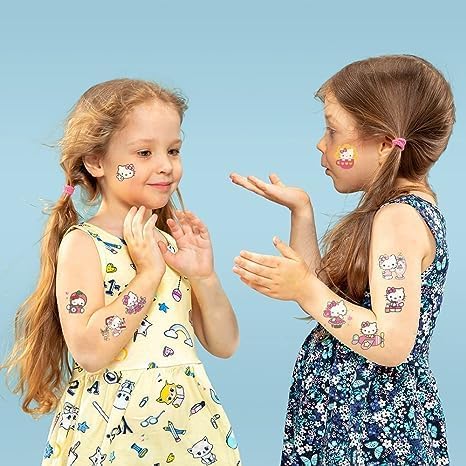 40pcs Temporary Cat Tattoos for Kids Birthday Party Supplies