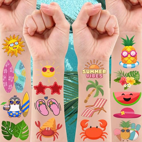 Summer Temporary Tattoos - 60Pcs Pack