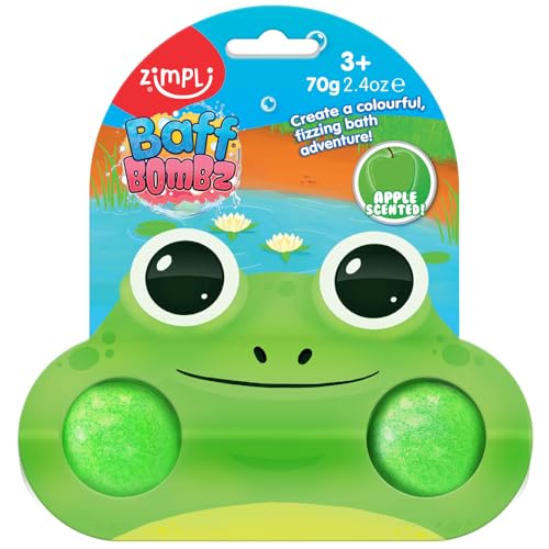 Zimpli Kids 2 Pack Cool Frog Bath Bombs
