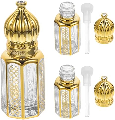 FRCOLOR Essential Oil Roller 3Pcs Glass Bottles