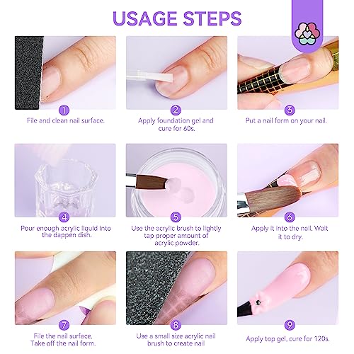 Saviland Acrylic Nail Kit for French Sculptures and DIY Art