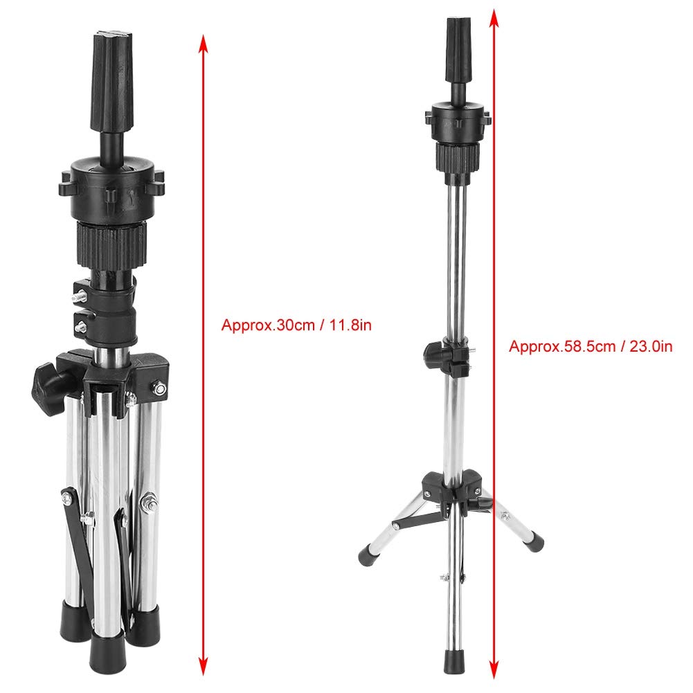 Professional Hair Practice Mannequin Head with Adjustable Tripod Stand