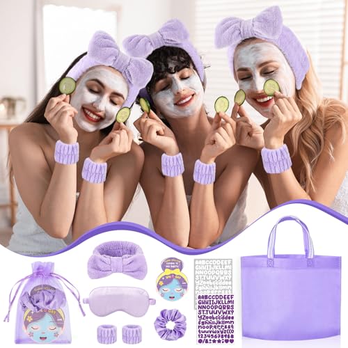 EYNDYN 72 Pcs Spa Sleepover Party Supplies for Girls