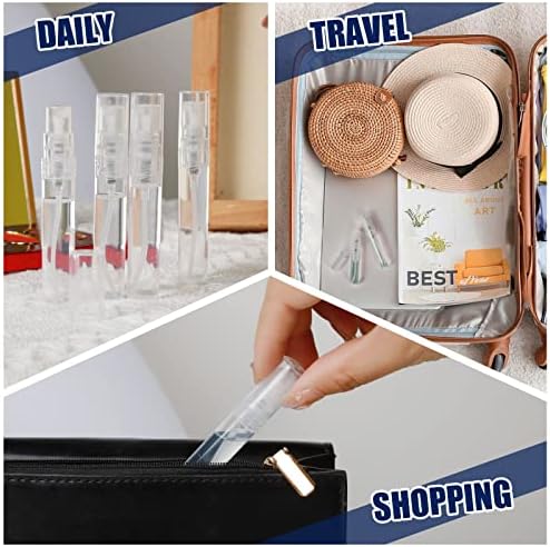 Fandamei 10 Pack 5ml Clear Mini Spray Bottle Empty