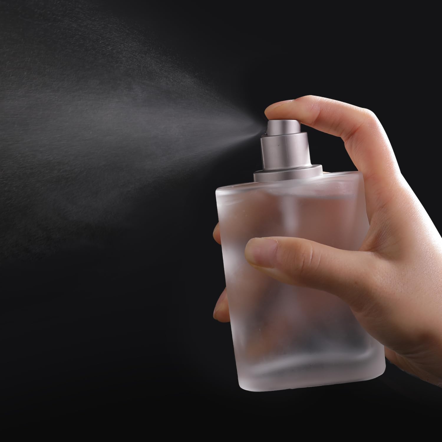 100ml Frosted Glass Spray Bottle with 3 Perfume Dispensers