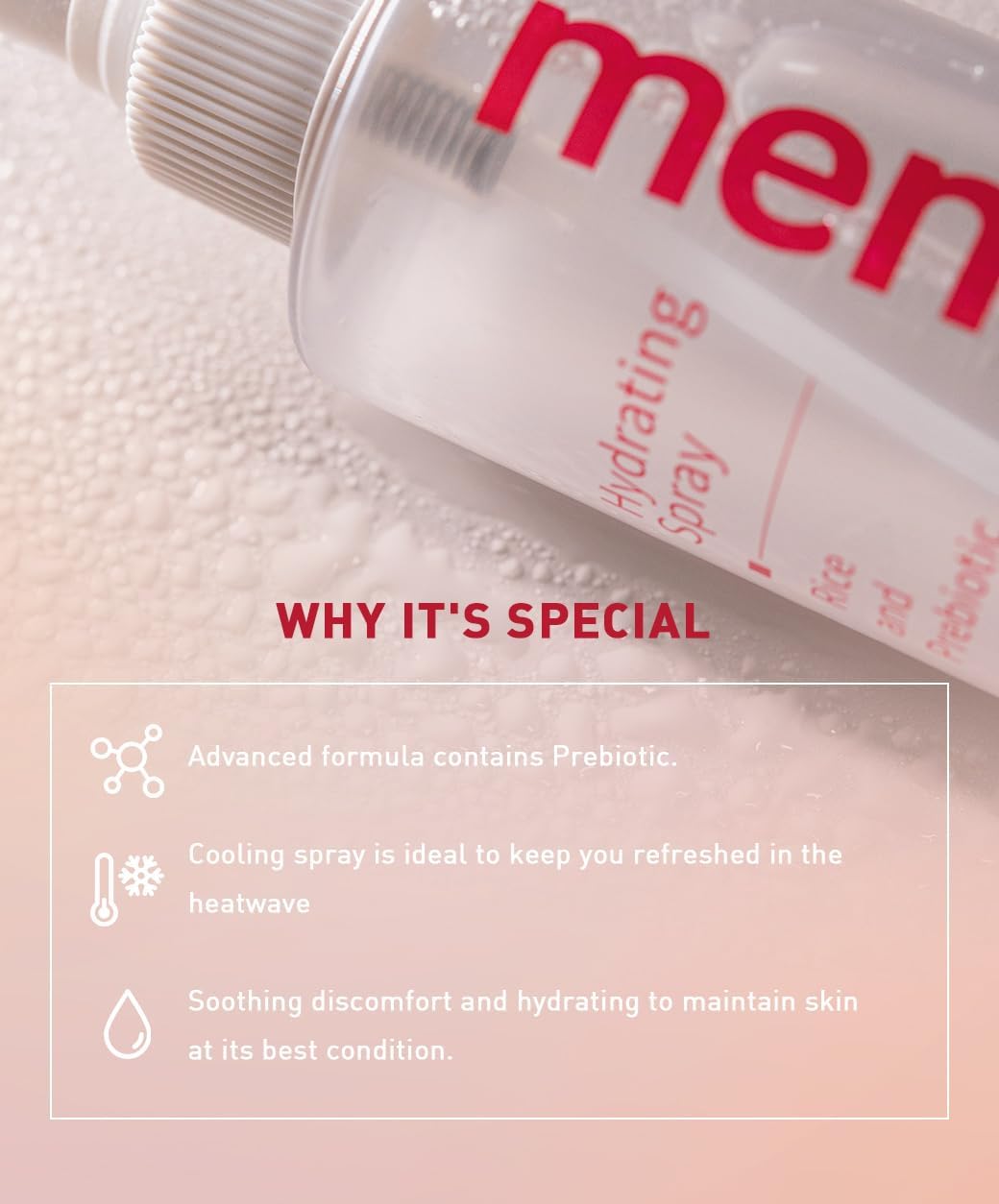 Menorah Hydrating Facial Spray with Prebiotic and Rice Ferment