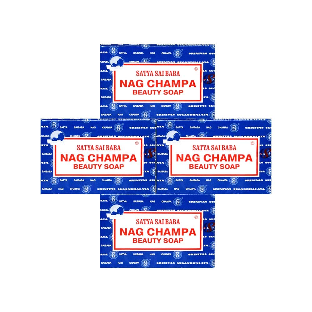 Satya Sai Baba Nag Champa Natural Soap 4-Pack