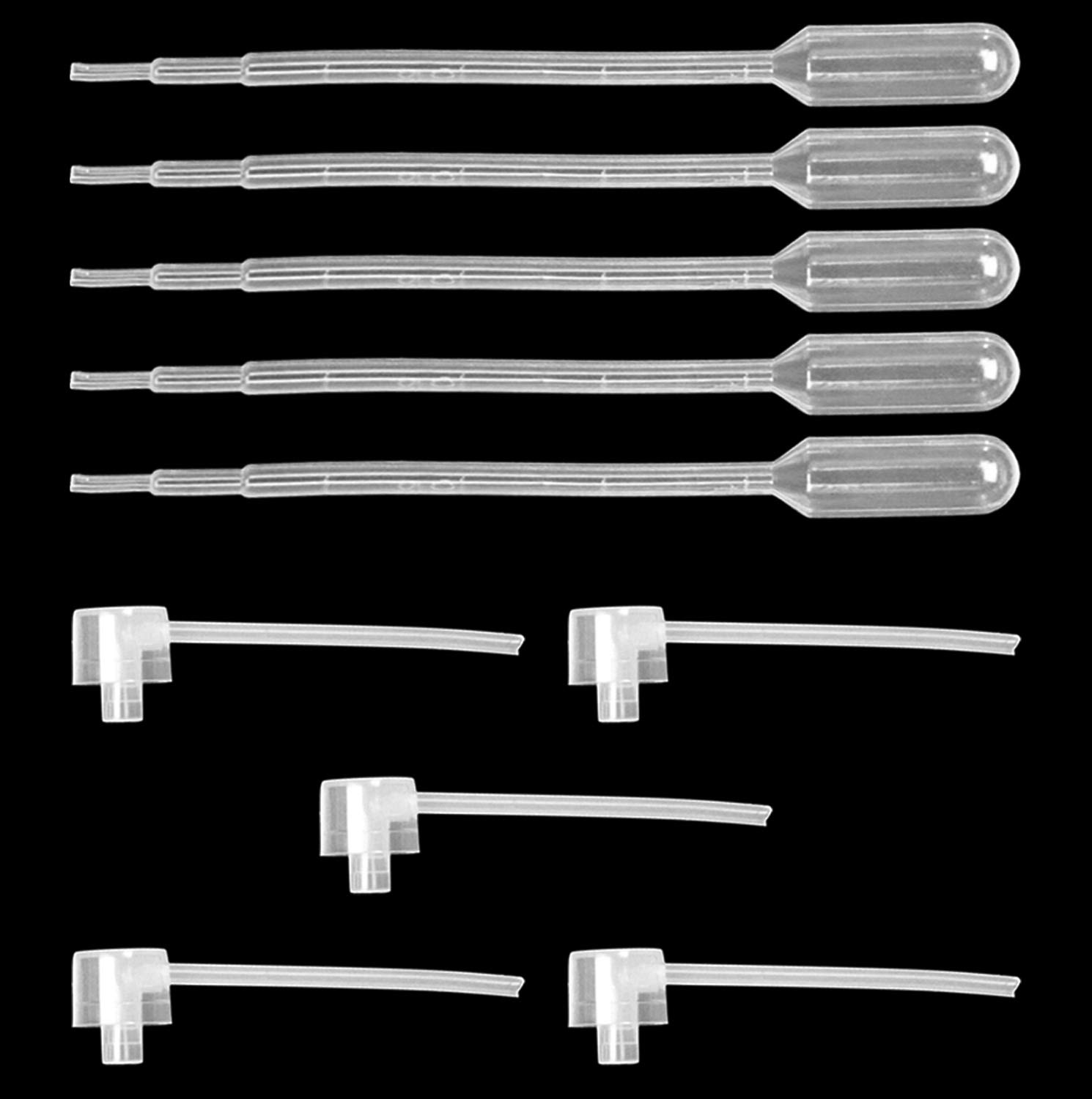 120Pcs 1Ml Mini Glass Sample Vials with Black White Plastic Caps