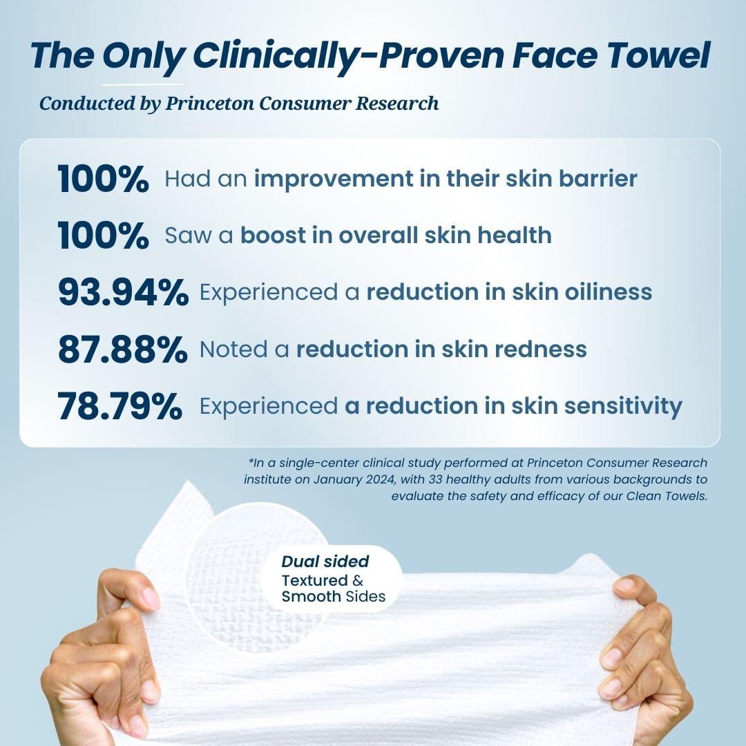 Clean Skin Club XL Face Towels 2 Pack 100 Ct