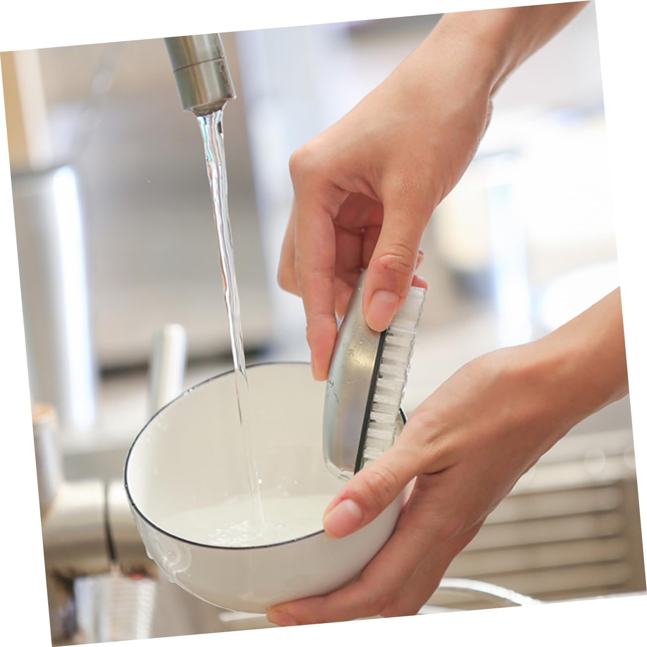 Stainless Steel Soap Brush for Odor Removal and Kitchen Cleaning