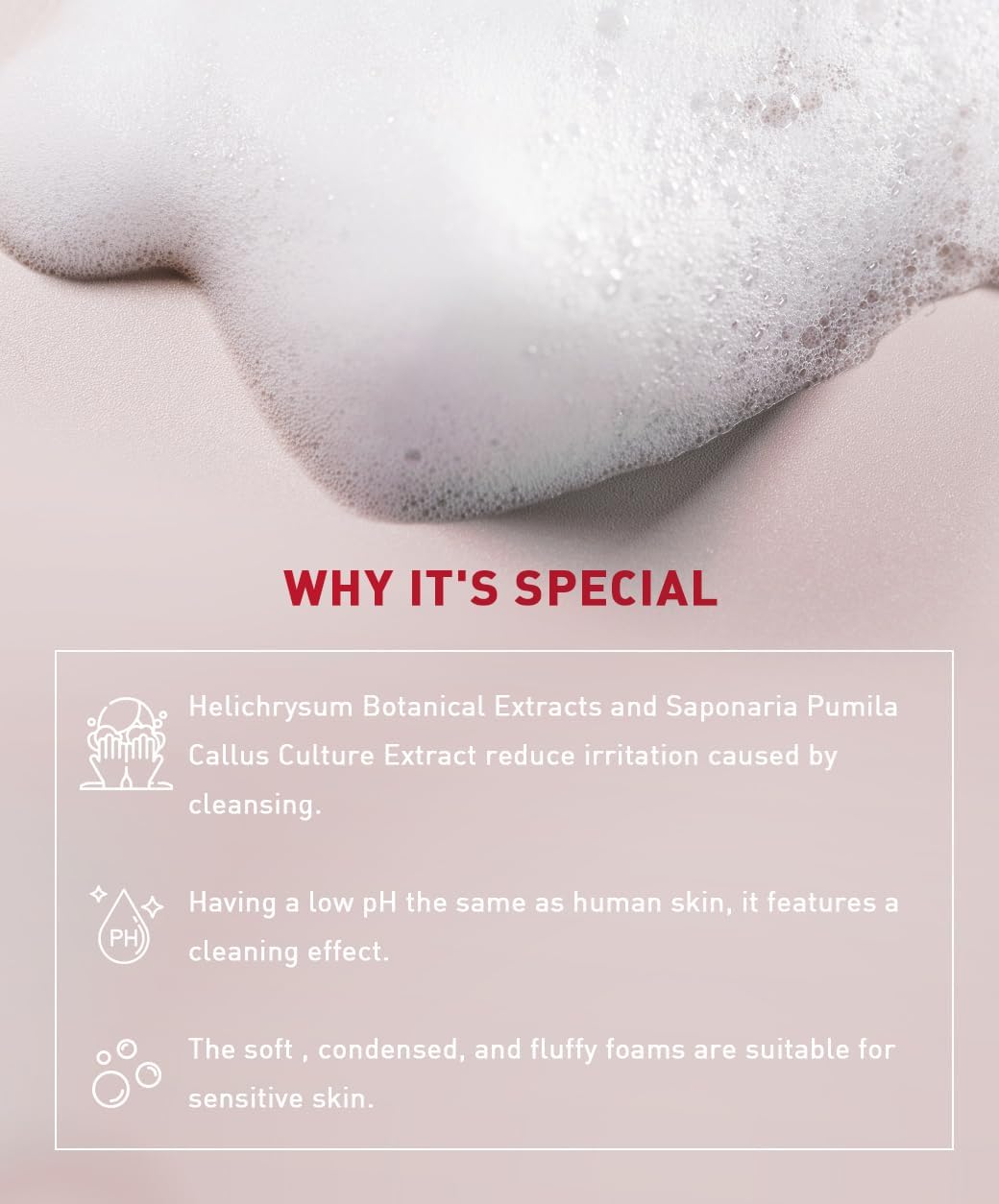 Menorah Gentle Cleansing Mousse - Hydrating Face Wash for Sensitive Skin