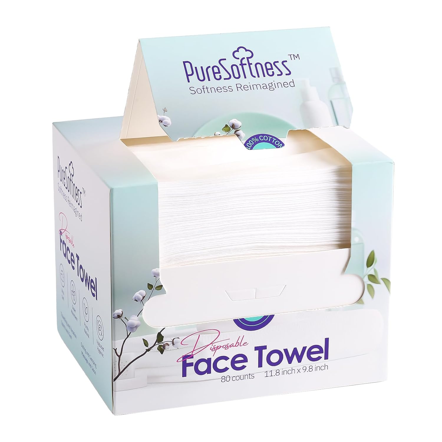 Luxuriously Soft Disposable Face Towel 12 x 10