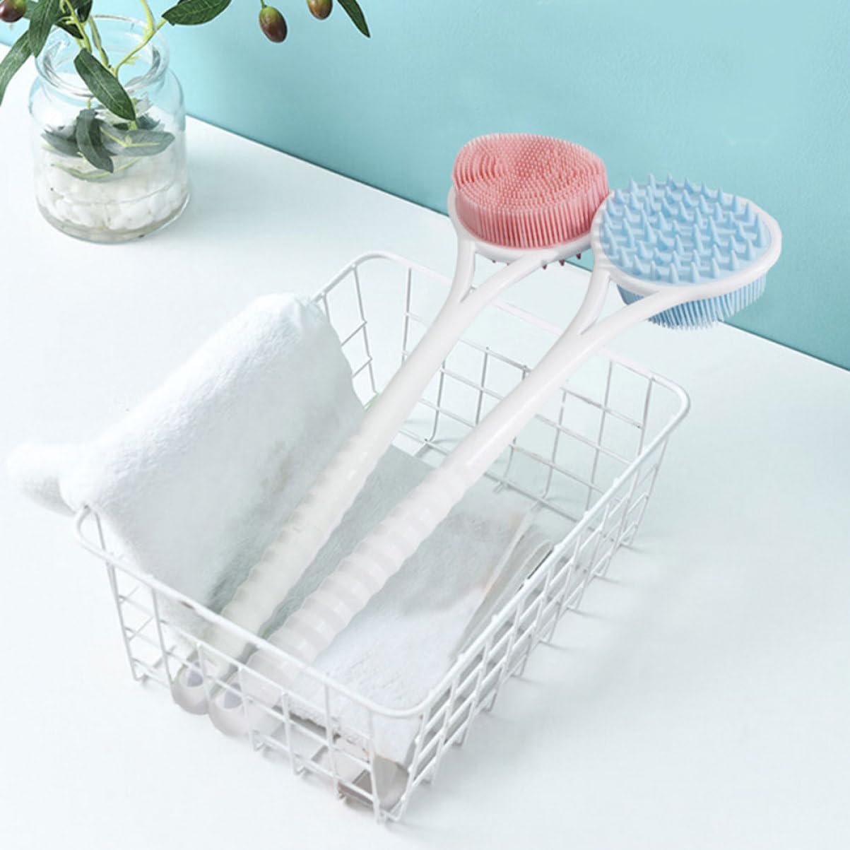 Ergonomic Long Handle Back Scrubber for Shower