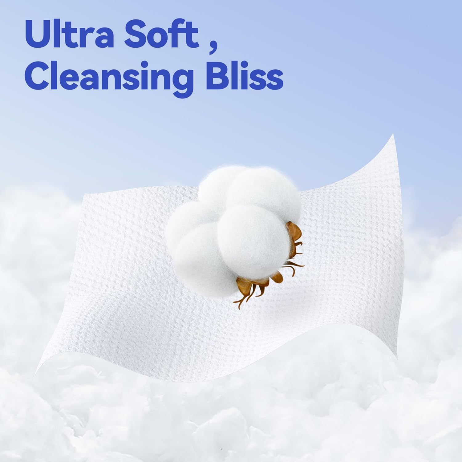 Winner Ultra Soft Biobased Facial Towelettes 55 Count Disposable for Sensitive Skin