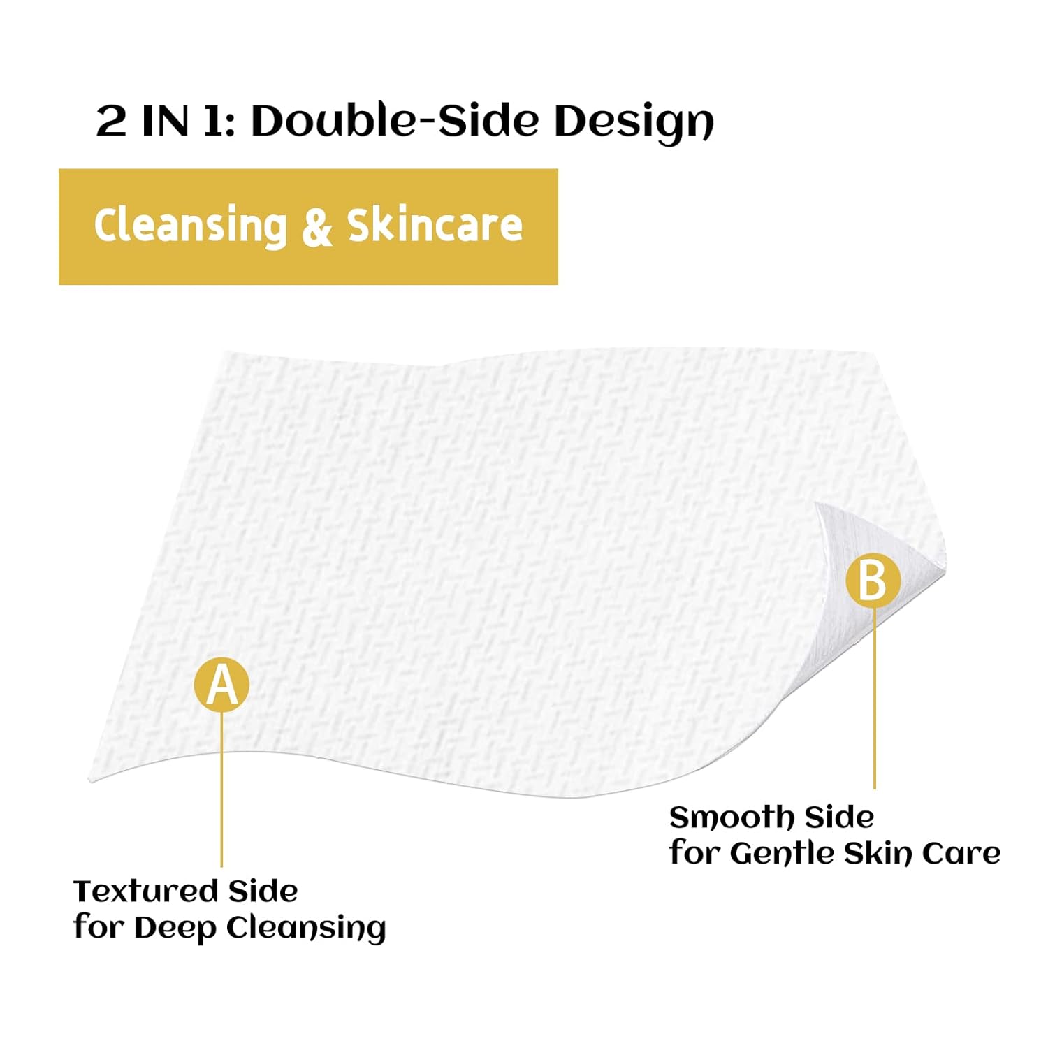 Charmyth Disposable Face Towels XL 50 Count Extra Thick Ultra Soft