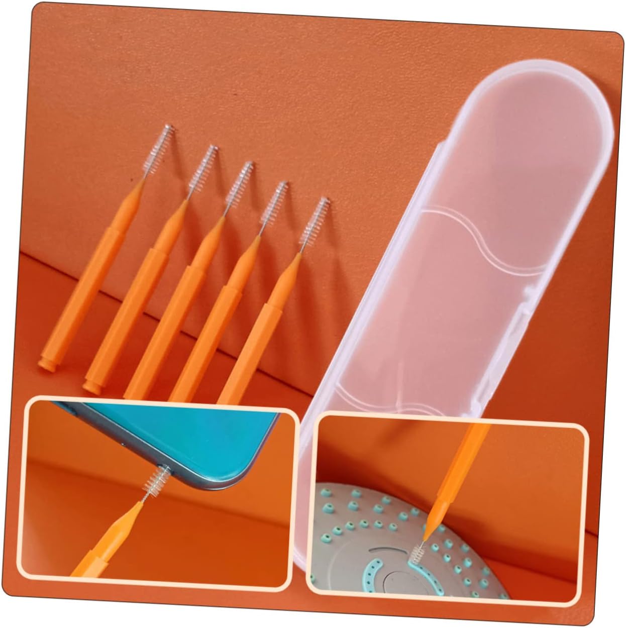 VALICLUD 2-Pack Shower Nozzle Cleaning Brush Set