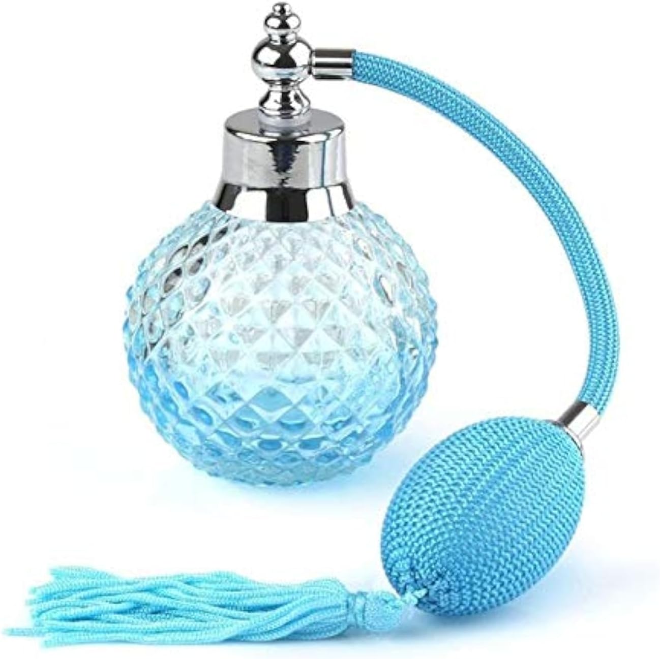 Topvane 100ml Crystal Perfume Bottle with Long Spray Tassels