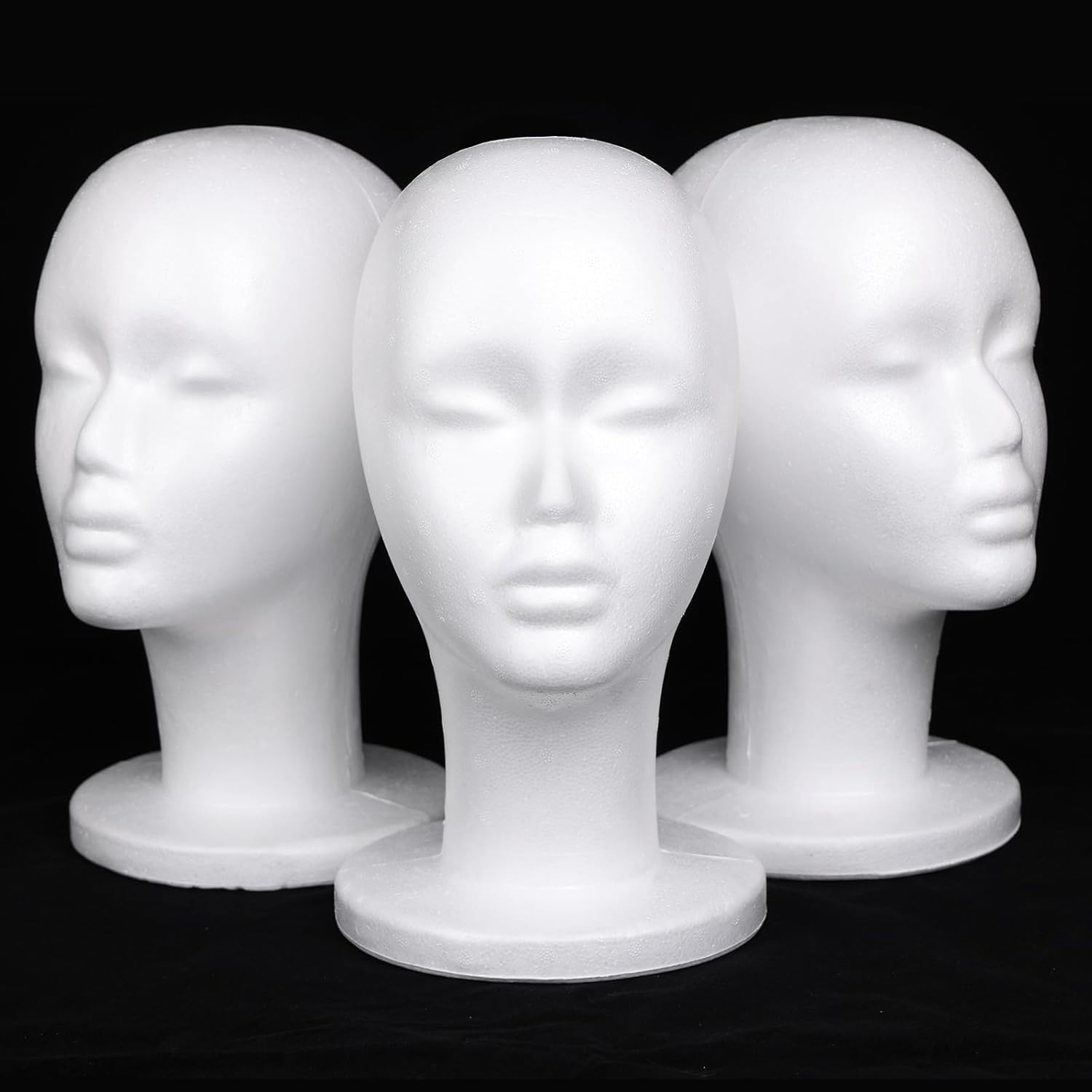 Leeven Foam Wig Head Stand for Wigs Display