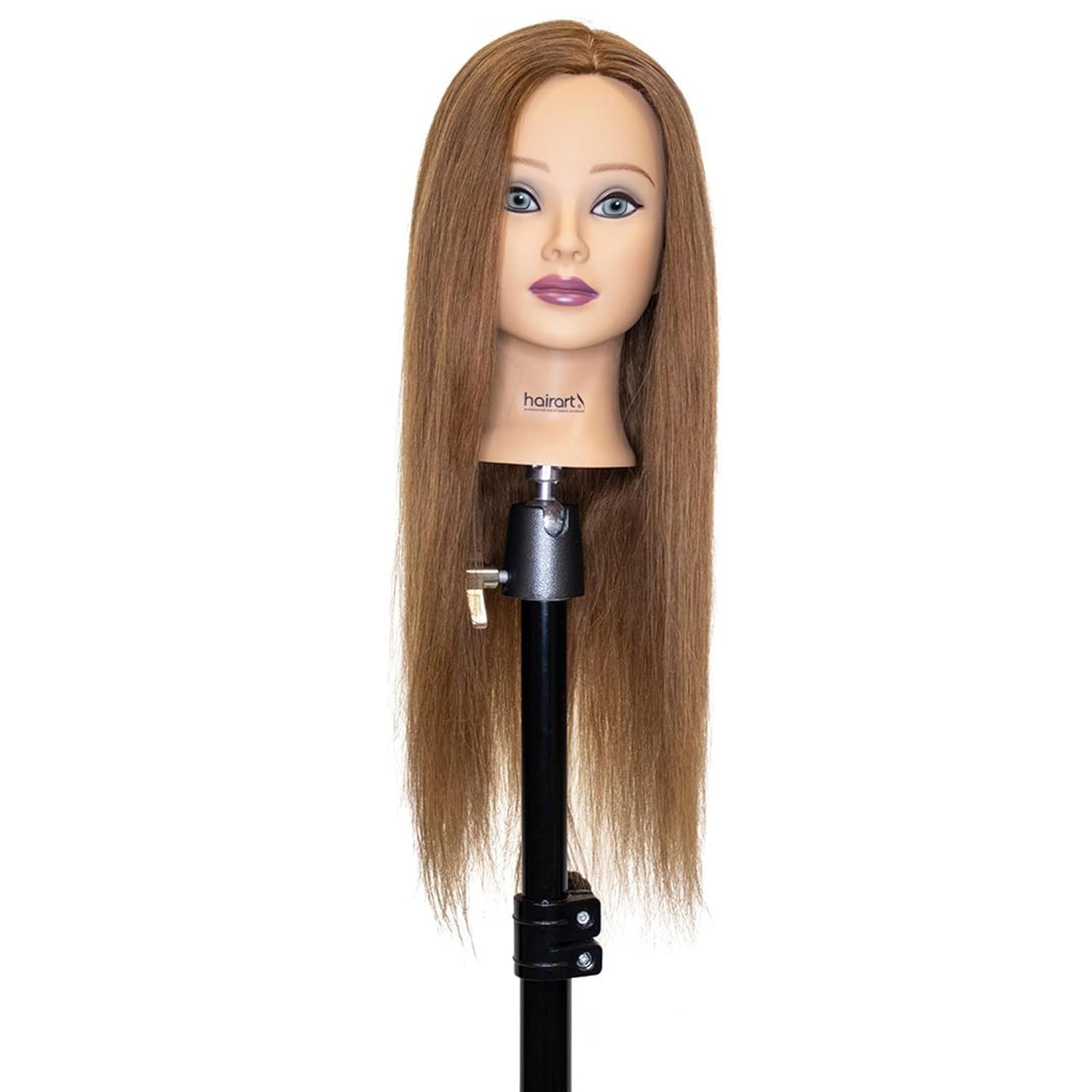Hair Art Stella Human Hair Mannequin Head Brown 22 Inches
