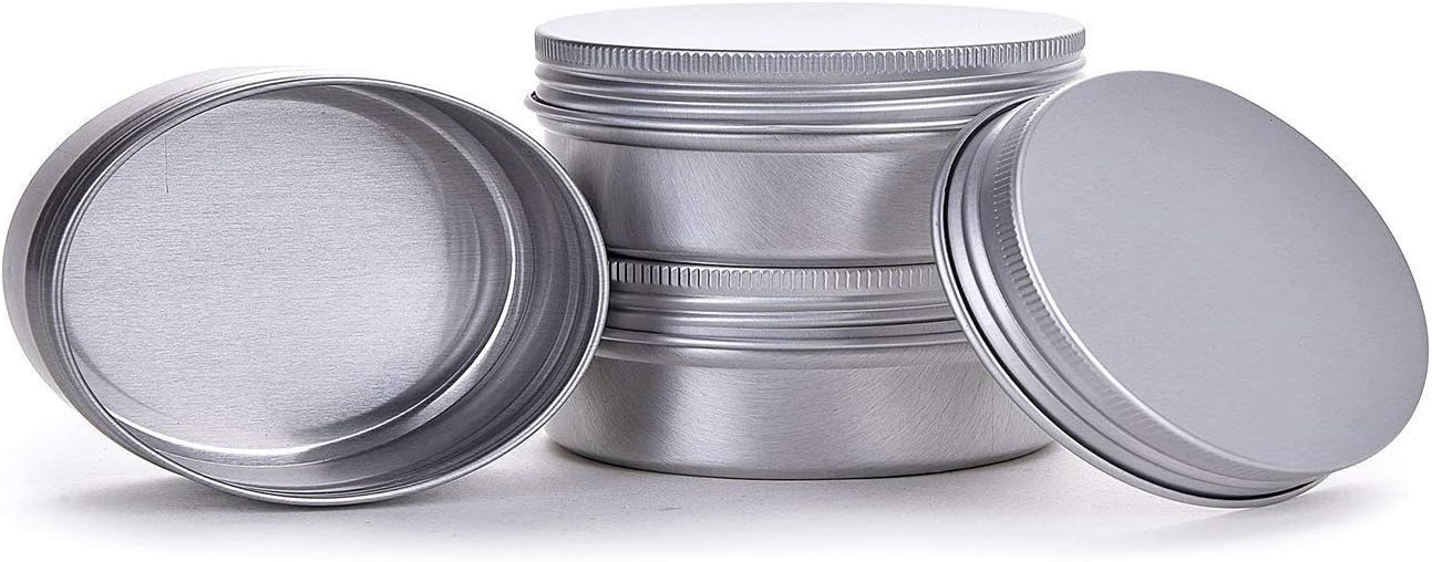 Hulless 05 Ounce Aluminum Tin Jar 24 Pack