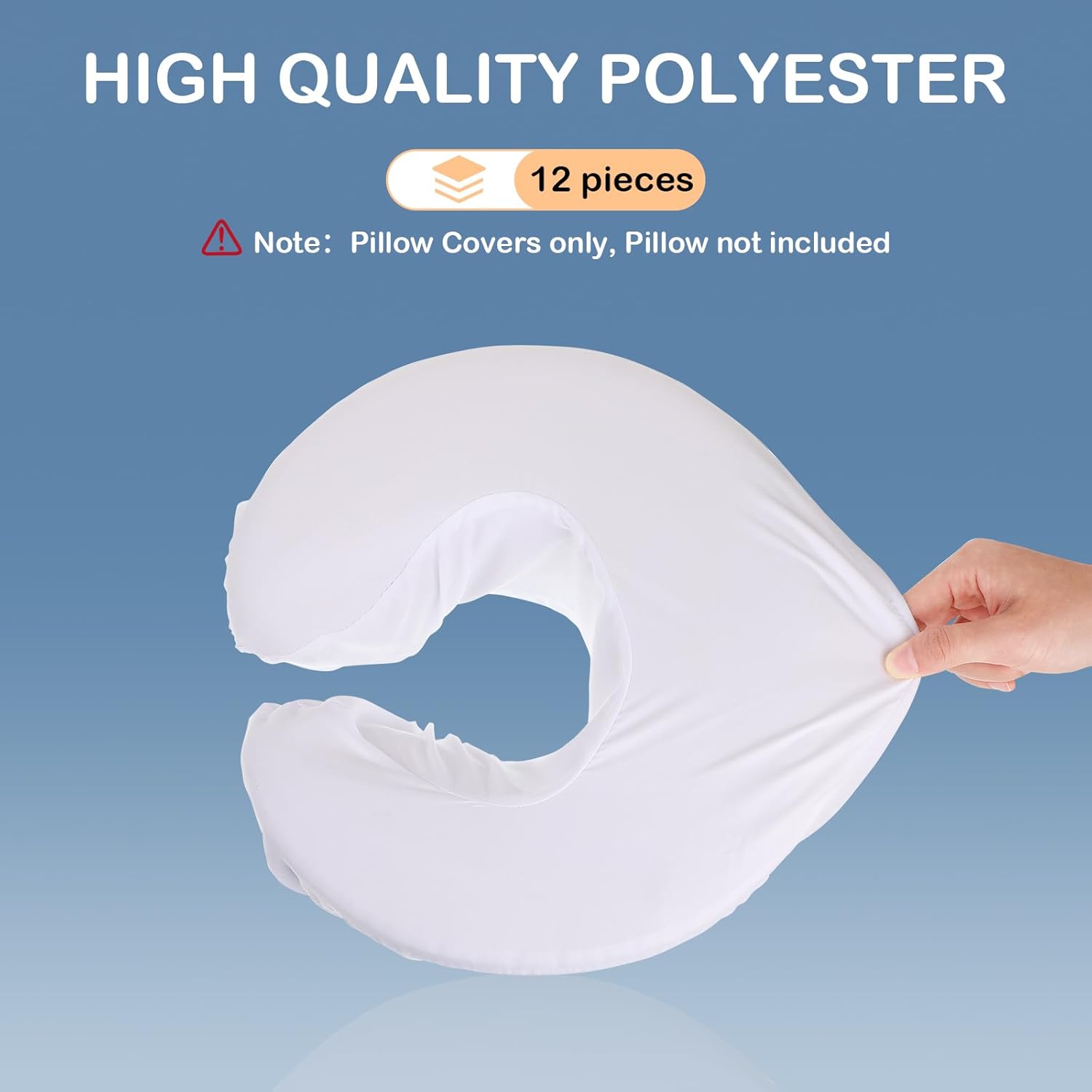 Tatuo 12 Pcs Reusable Face Cradle Covers for Massage
