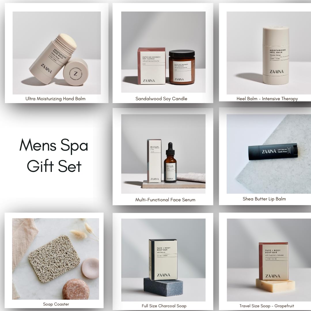 ZAAINA Mens Self Care Package Luxury Spa Gift Set