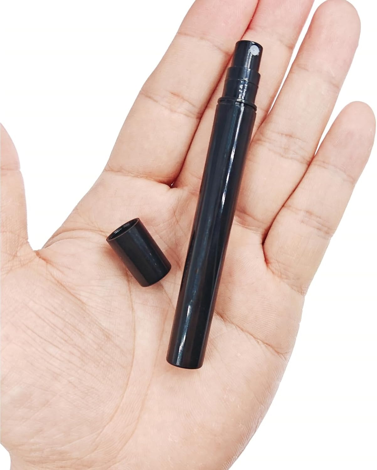 10pcs Mini Spray Bottles 5ml Black Refillable Portable