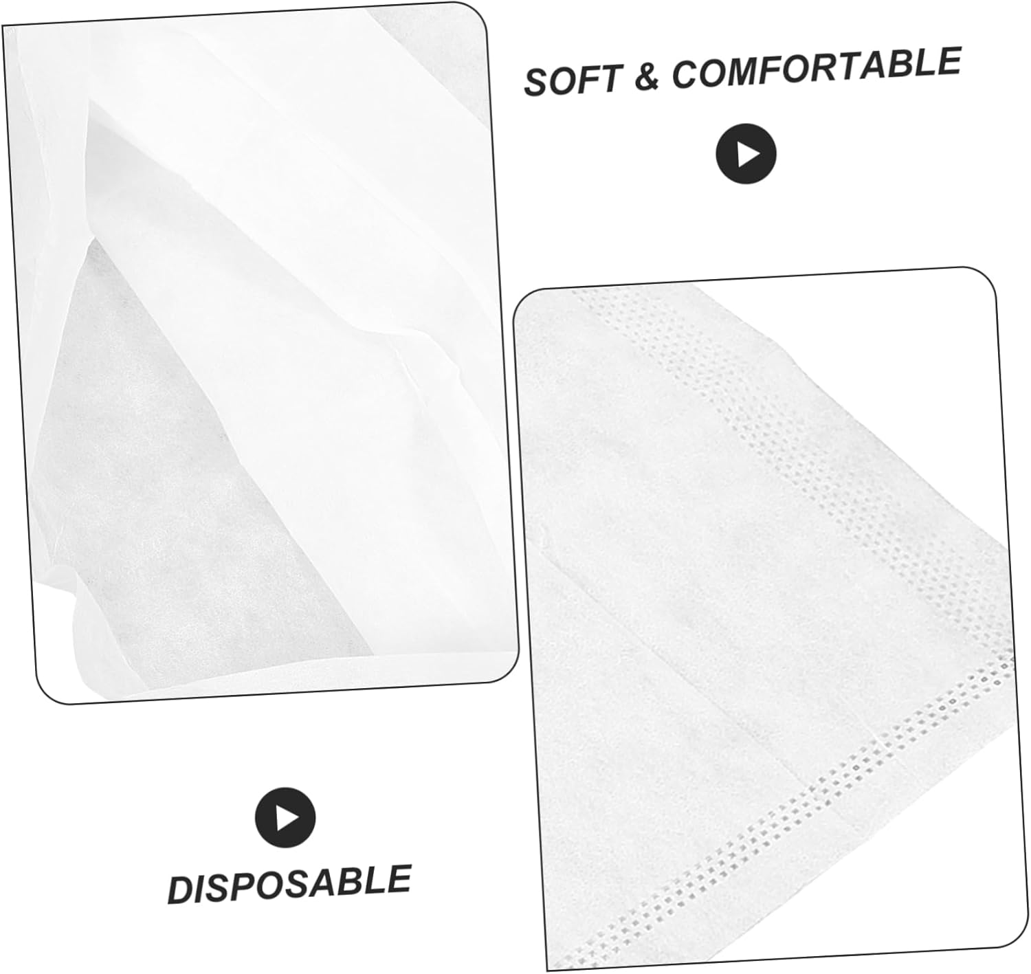 SOIMISS 50Pcs Disposable Pillow Covers for Travel