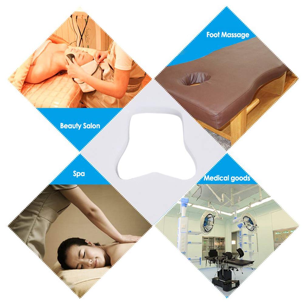 100Pcs Disposable Face Cradle Covers White Non-Woven Breathable