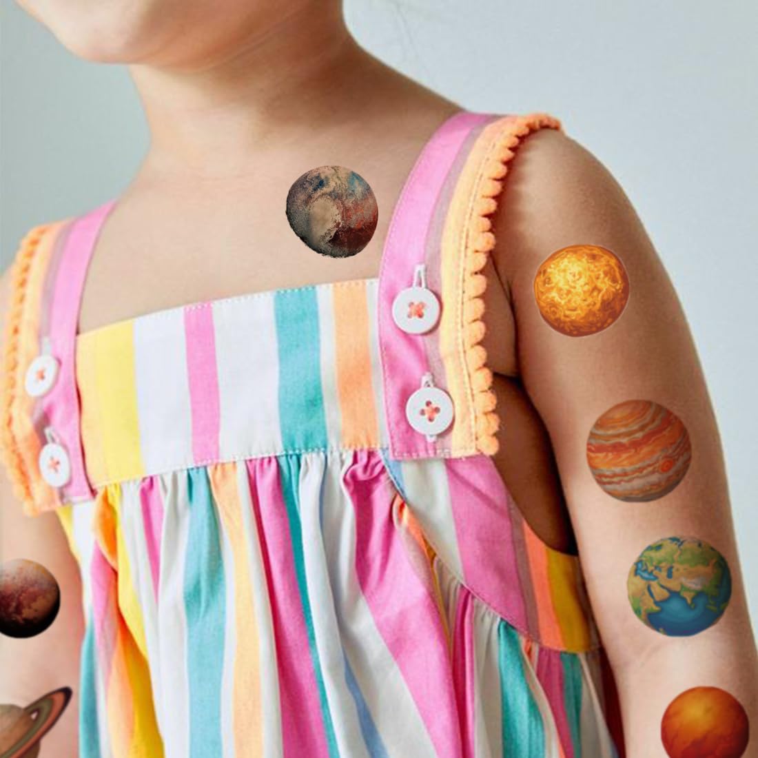 Planets Temporary Tattoos for Kids Party Supplies - 74 Styles