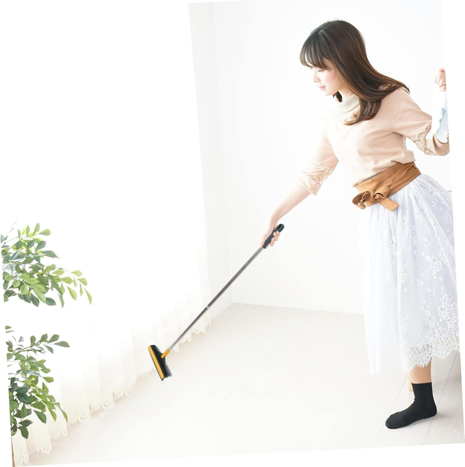 Dual-Sided Floor Cleaning Brush for Bathroom and Kitchen