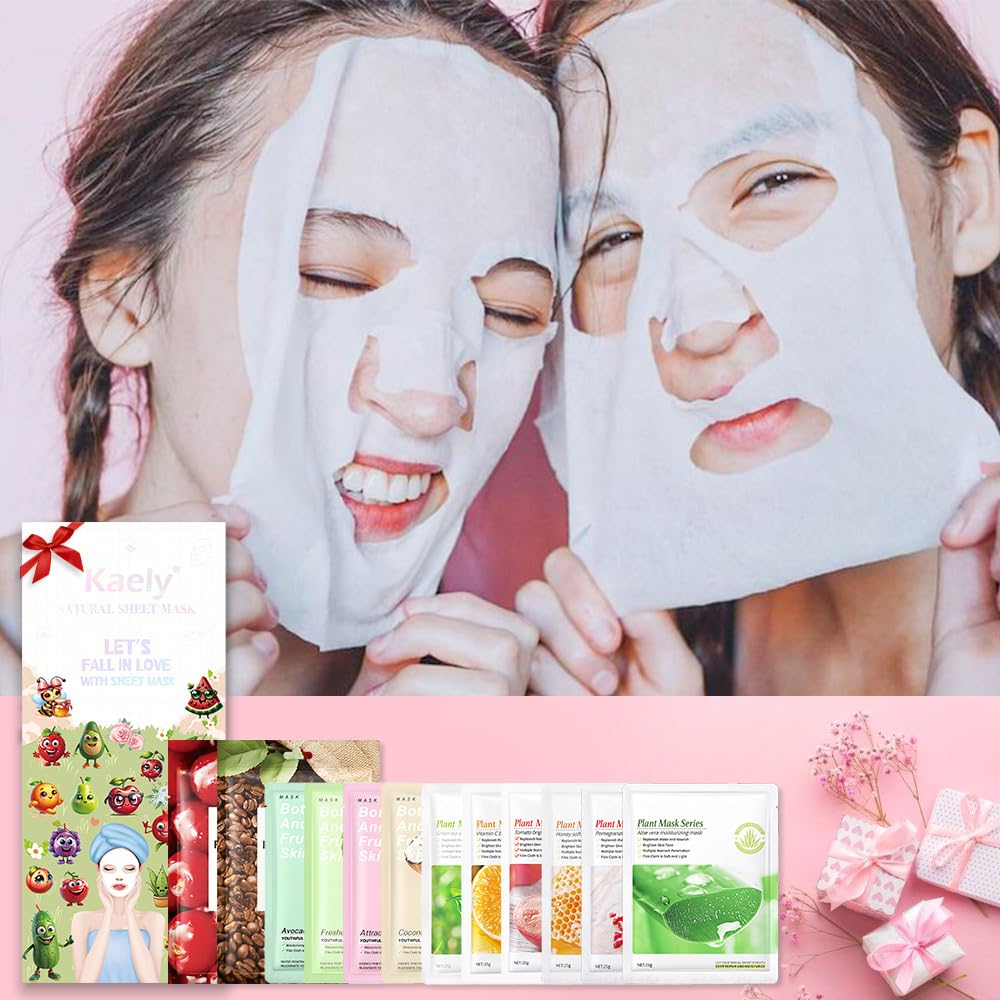 Kaely 12-Pack Face Masks for Kids and Teens