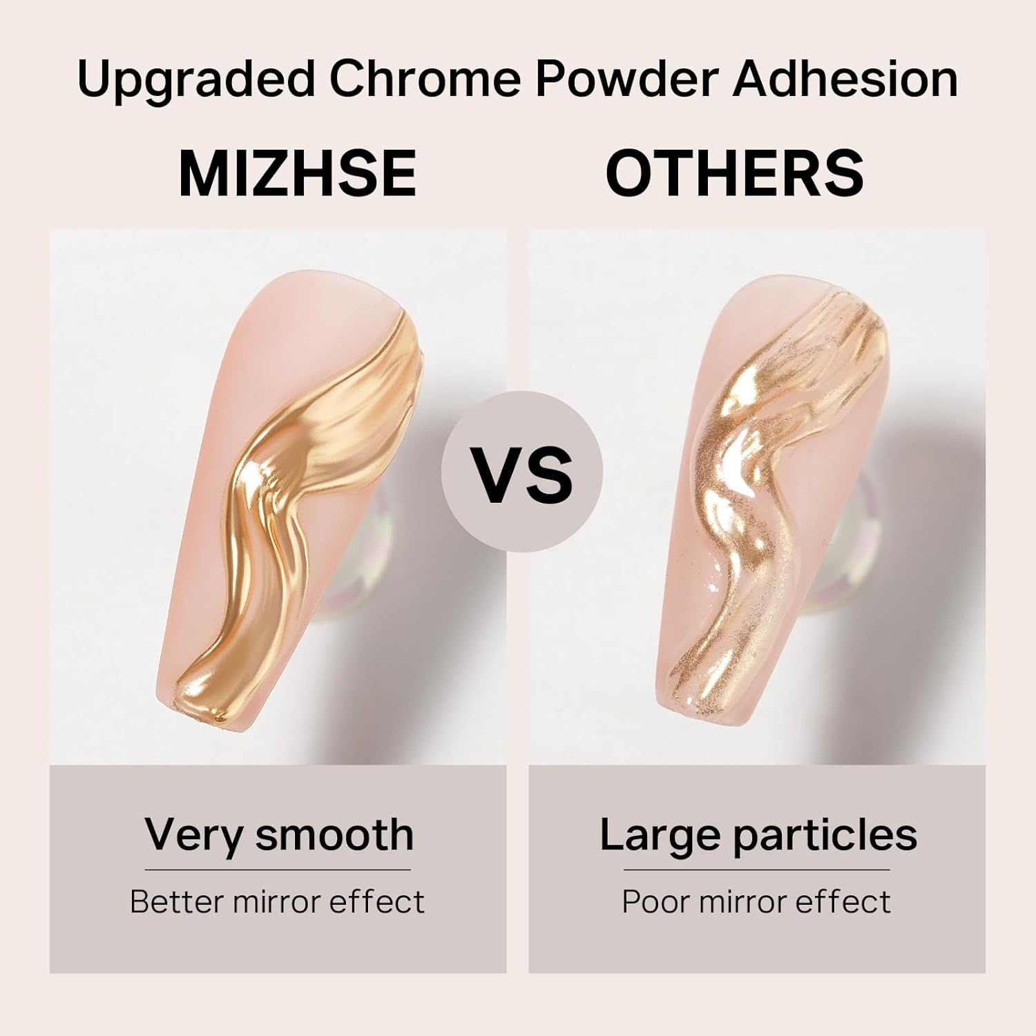 MIZHSE 3D Nail Gel Set with Chrome Powder for Nail Art