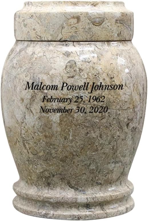 Customized Decorative Marble Keepsake Urn 3x275 Inches