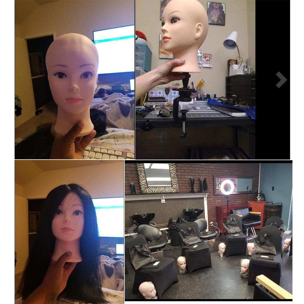 Bald Mannequin Head for Wig Making and Display