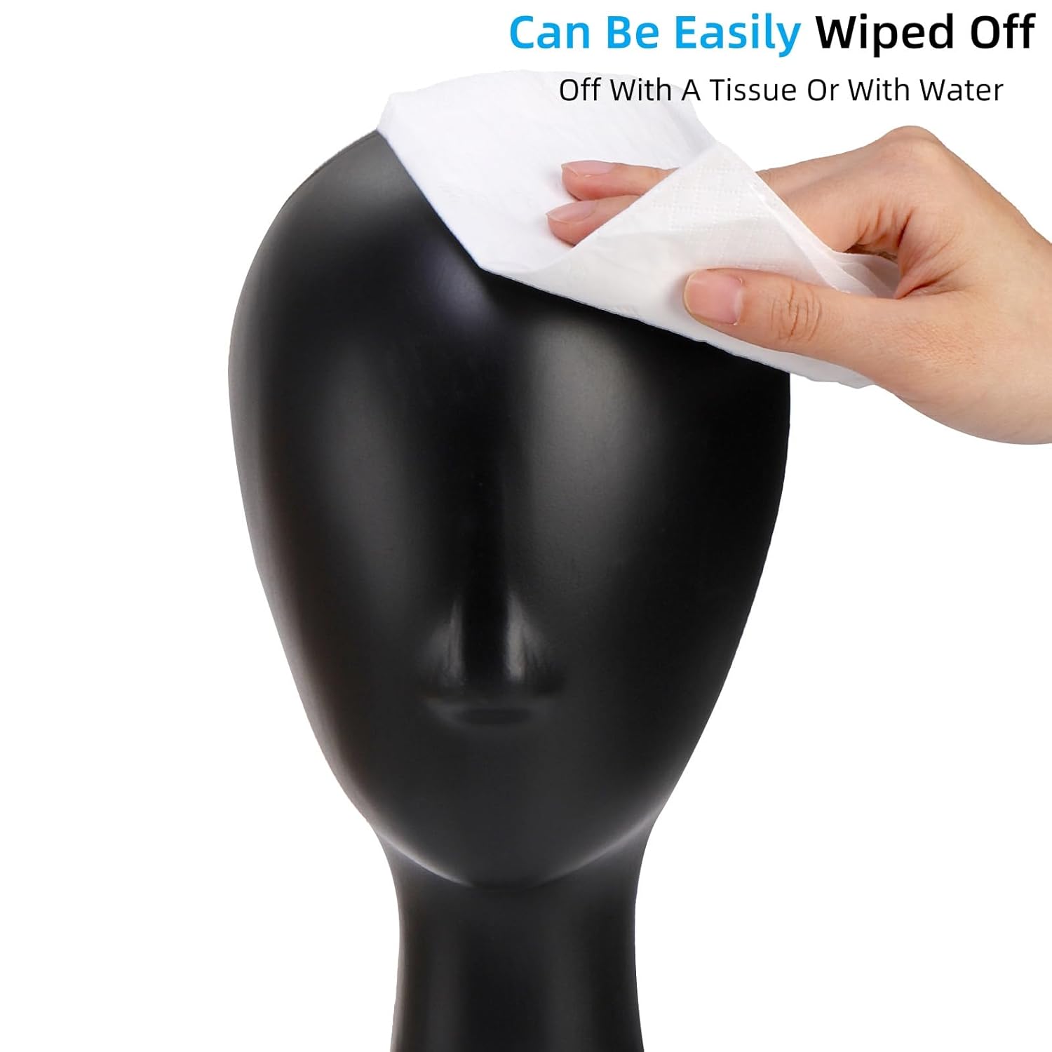 Acshio 16 Inch Plastic Wig Head Stand with Neck