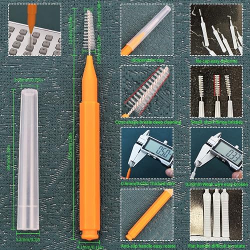Shower Head Cleaning Brush Set with Multi-Size Picks