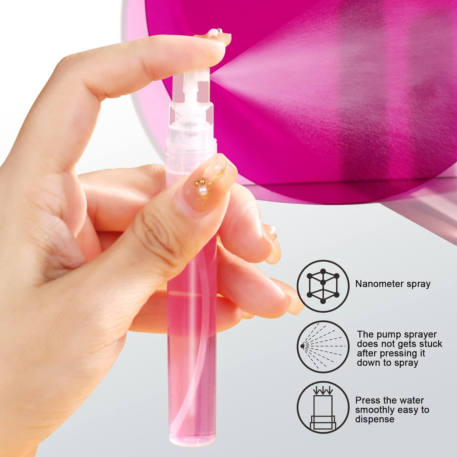 Teenitor Mini Spray Bottles 20-Pack 10ml Empty Refillable