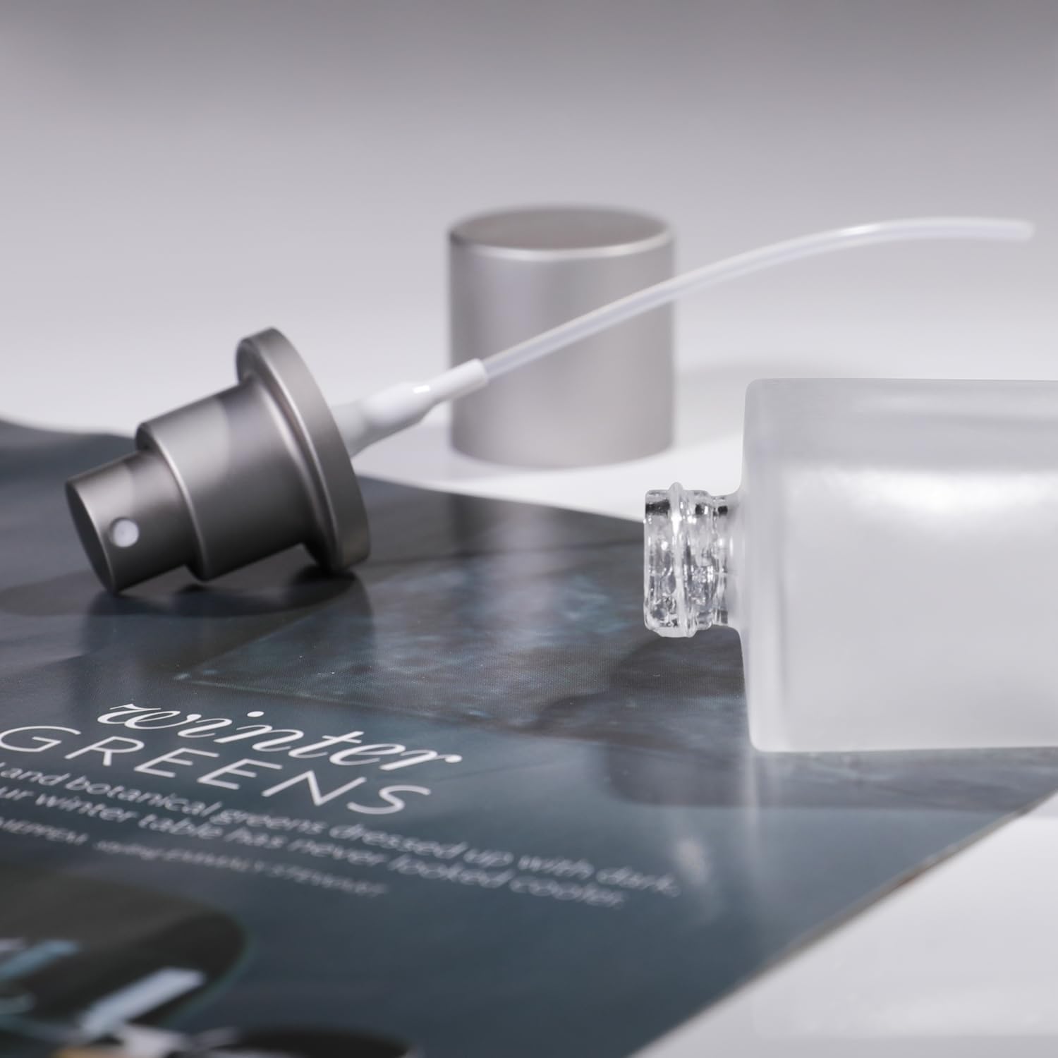 100ml Frosted Glass Spray Bottle with 3 Perfume Dispensers