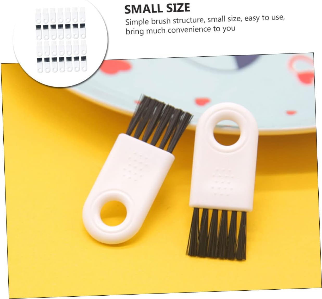 90pcs Electric Shaver Cleaning Brush with Non-Slip Handle